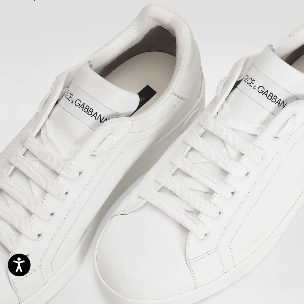 Dolce & Gabbana White Calfskin Portofino sneakers